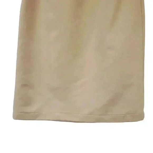 Wanko Women's Ivory Poly Faux Sueded Studded Lined Straight Pencil Straight Skir - Picture 7 of 9